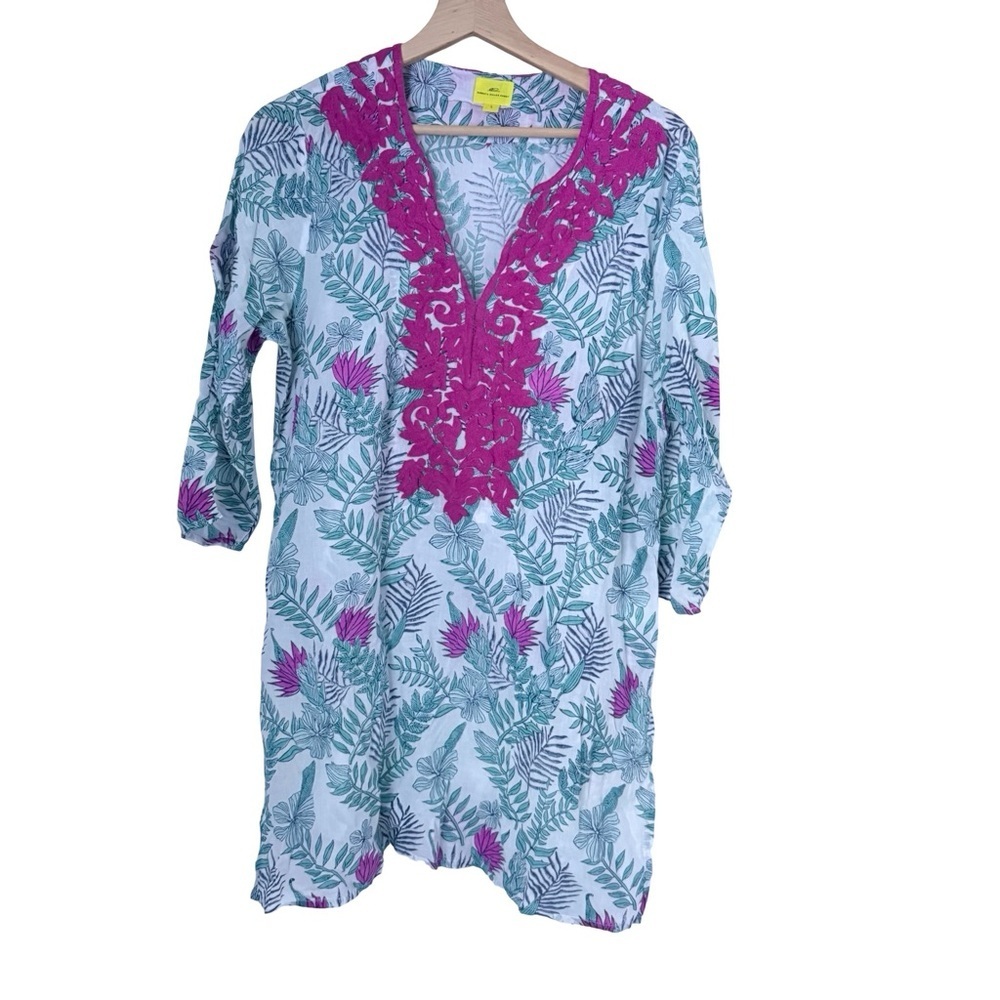 Roberta Roller Rabbit Printed Tunic/Cover Up Sz L